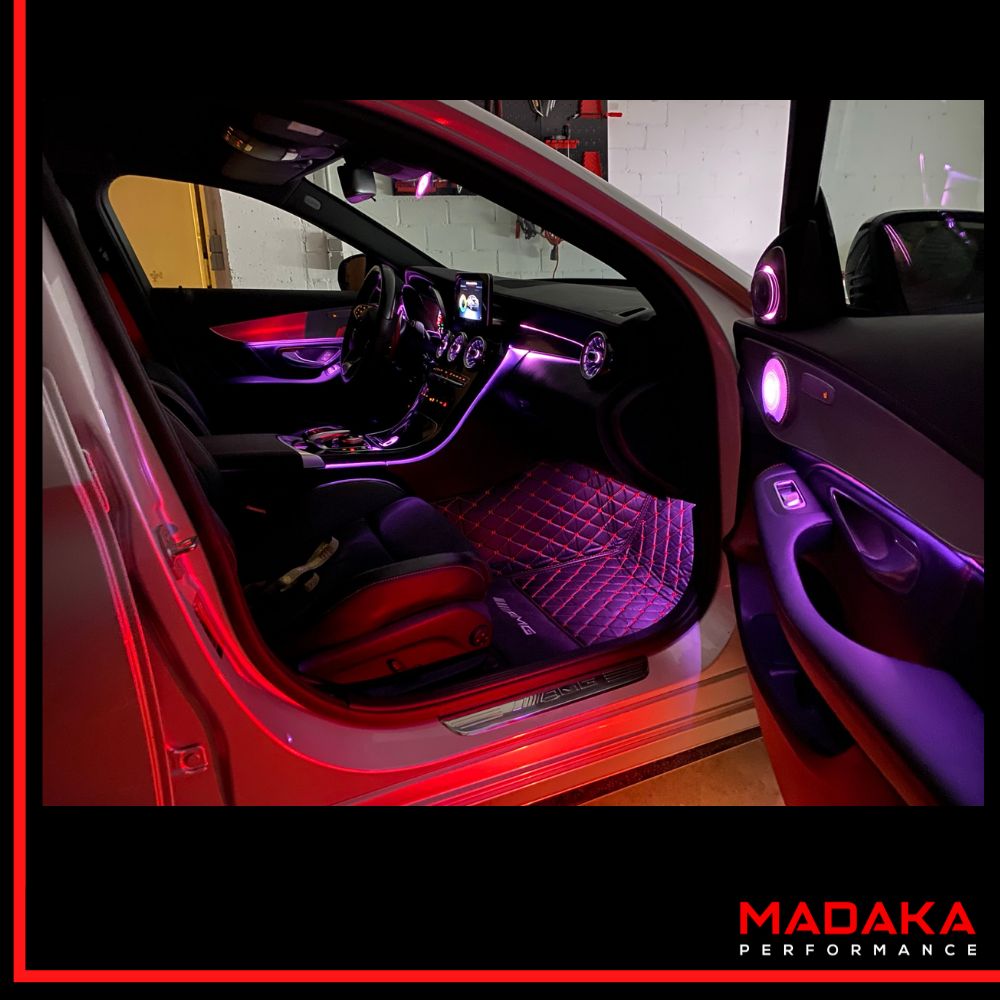 Nachgerüstete Ambientebeleuchtung für Mercedes C-Klasse W205 - Bild 8