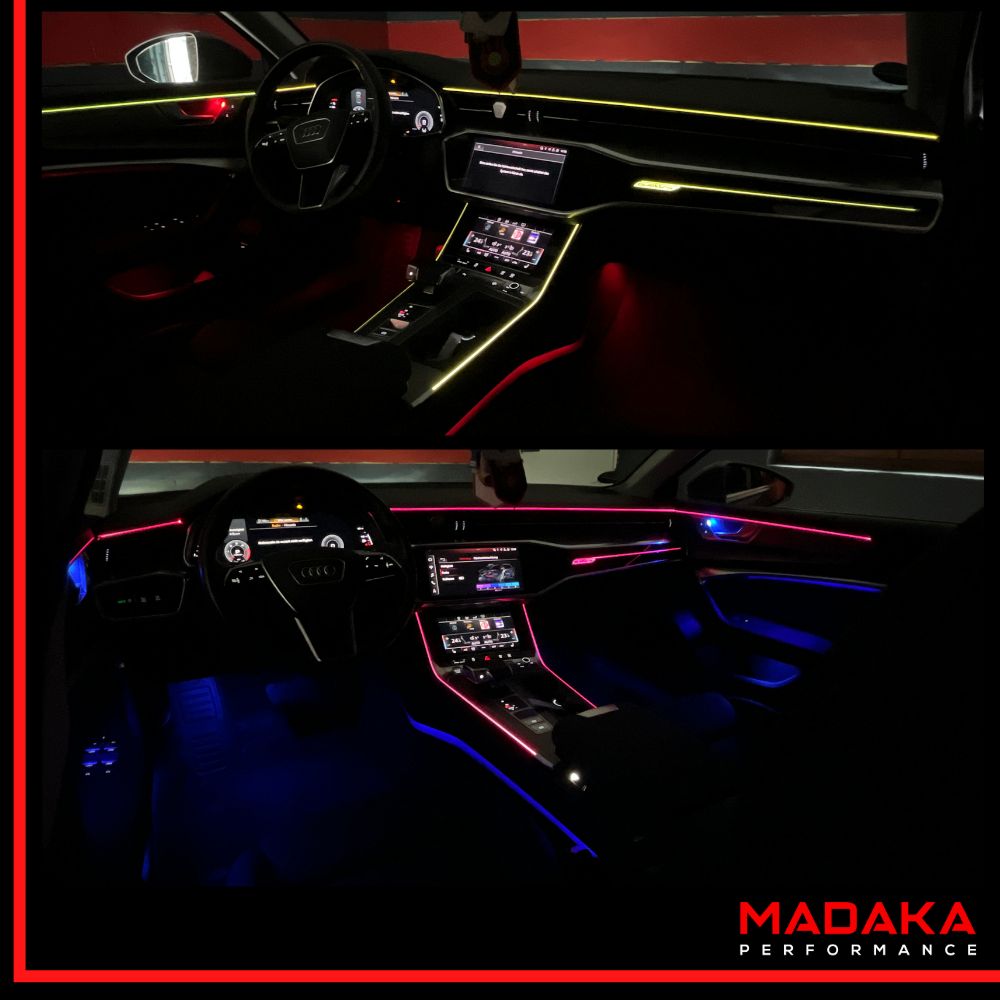 Nachrüstung Ambientebeleuchtung für Audi A6 S6 C8 mit 30 Farben inkl. Einbau – Bild 2