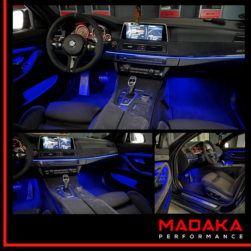 Nachgerüstete Ambientebeleuchtung für BMW 5er F10 F11 F07 - Bild 6