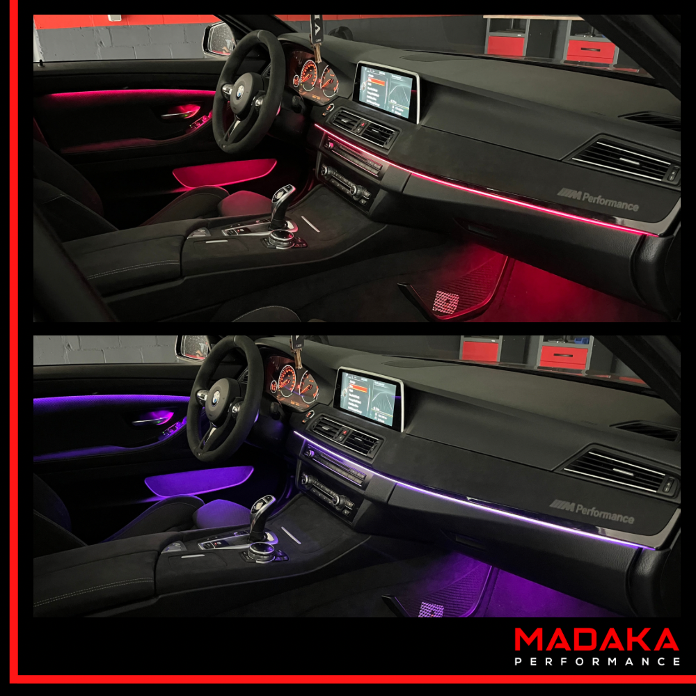 Nachgerüstete Ambientebeleuchtung für BMW 5er F10 F11 F07 - Bild 5