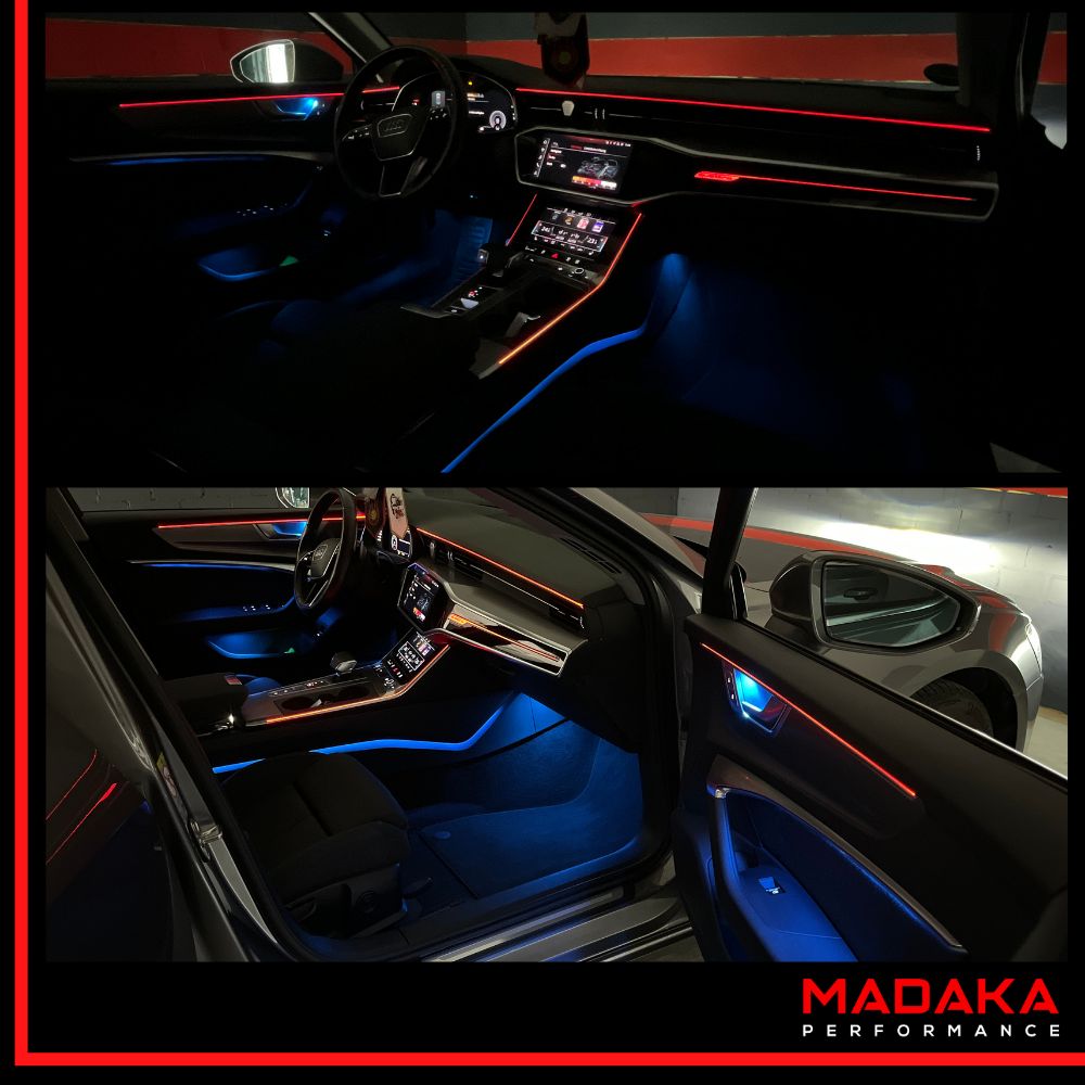 Nachgerüstete Ambientebeleuchtung für Audi A6 S6 C8 - Bild 6