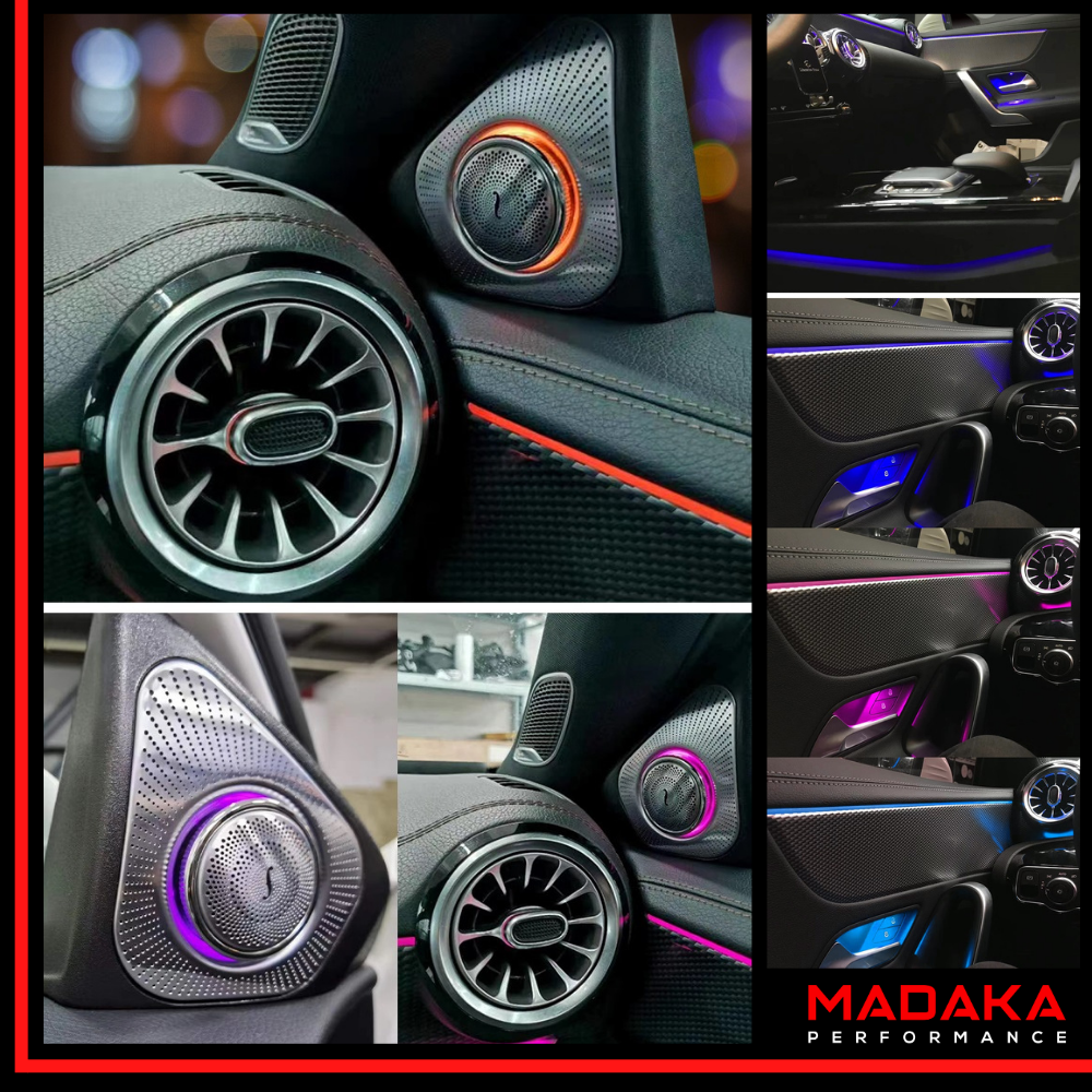 Nachgerüstete Lautsprecher Ambientebeleuchtung für CLA-Klasse W118 - Bild 3