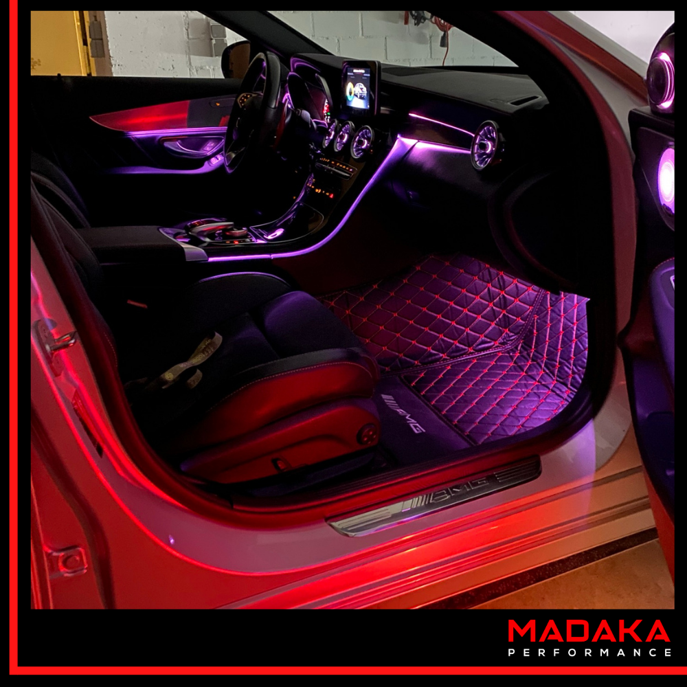 Nachgerüstete Ambientebeleuchtung für Mercedes C-Klasse W205 - Bild 6