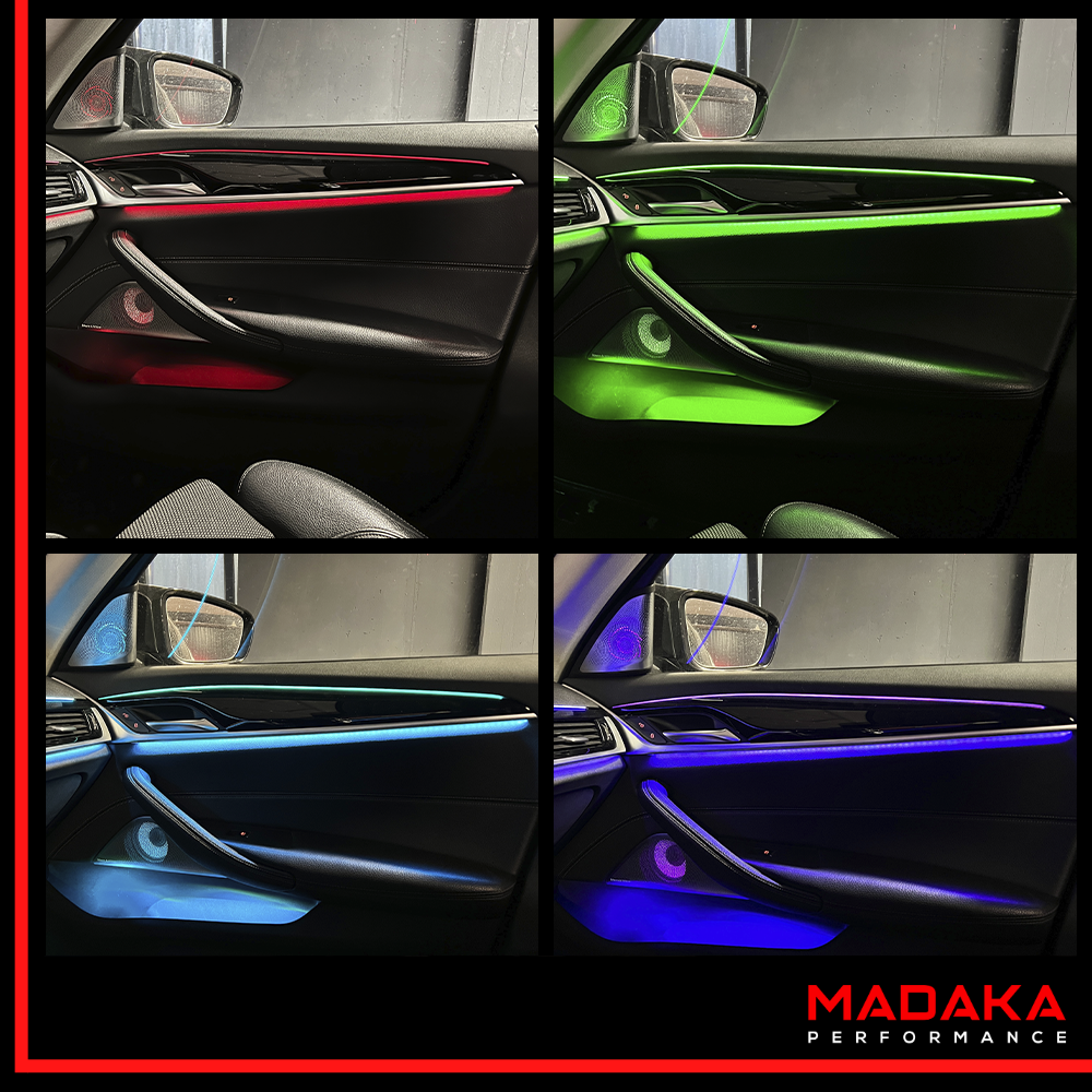Nachgerüstete Ambientebeleuchtung für BMW 5er G30 G31 mit 11 Farben - Bild 4