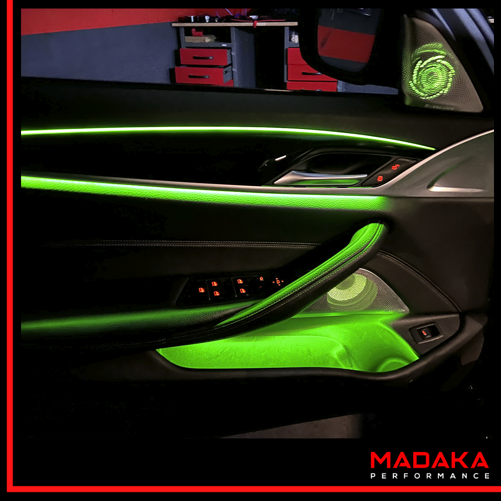 Nachgerüstete Ambientebeleuchtung für BMW 5er G30 G31 mit 11 Farben - Bild 5