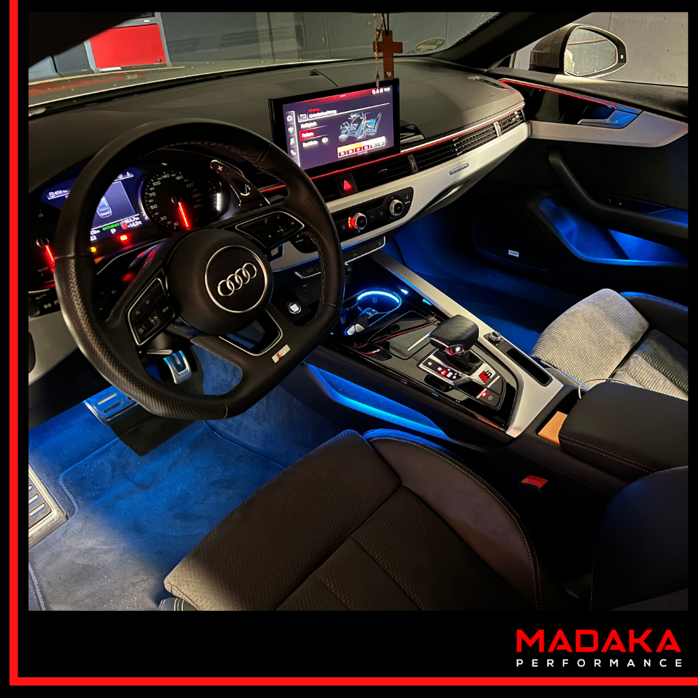 Nachgerüstete Ambientebeleuchtung für Audi A4 S4 B9 - Bild 4