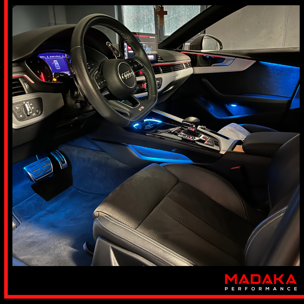 Nachgerüstete Ambientebeleuchtung für Audi A4 S4 B9 - Bild 3