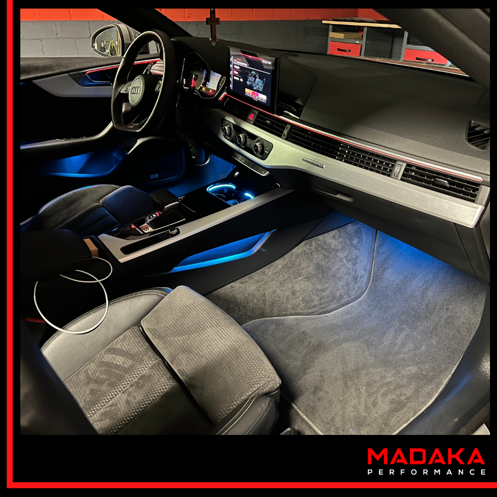 Nachrüstung Ambientebeleuchtung für Audi A4 S4 B9 mit 30 Farben inkl. Einbau – Bild 1