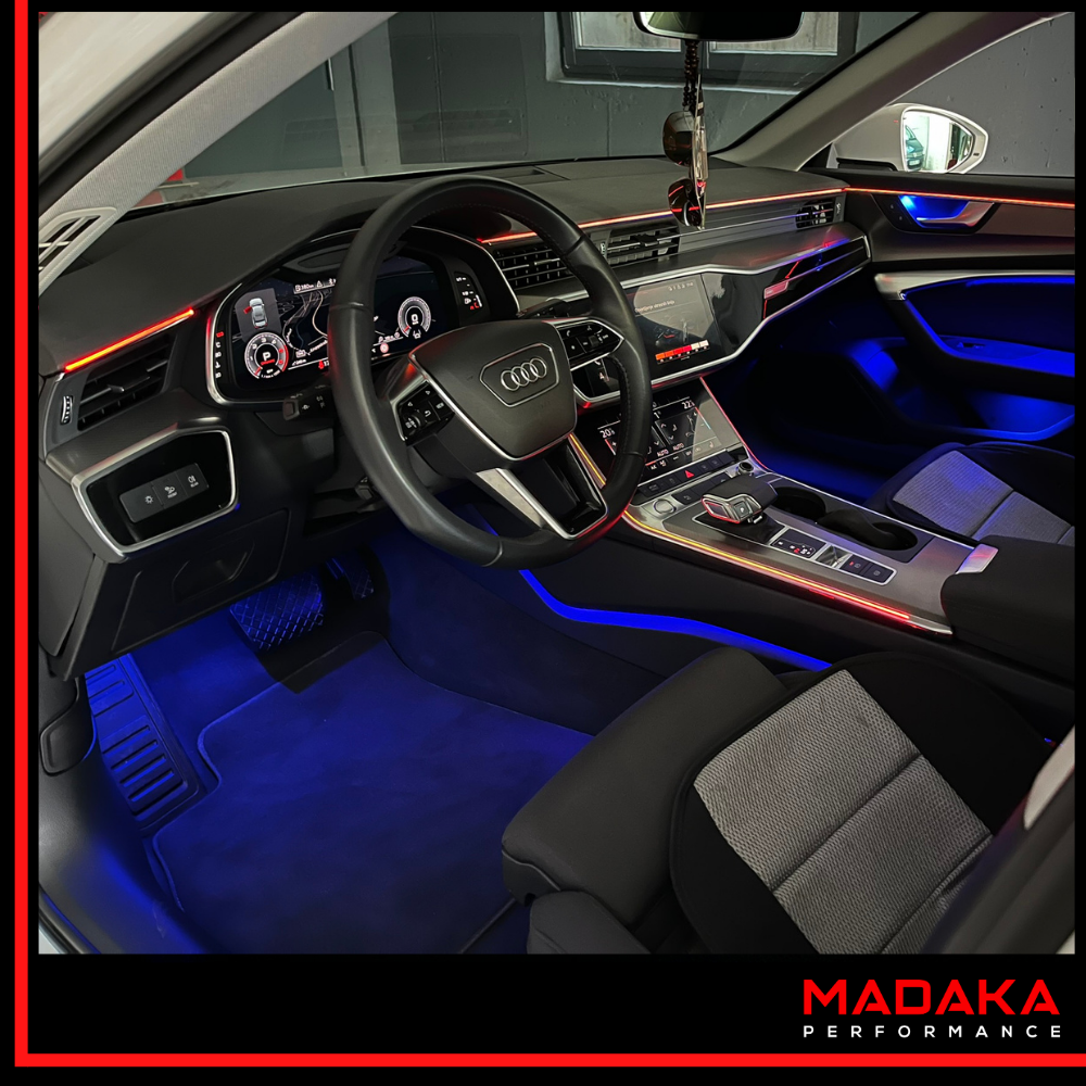 Nachgerüstete Ambientebeleuchtung für Audi A6 S6 C8 - Bild 5