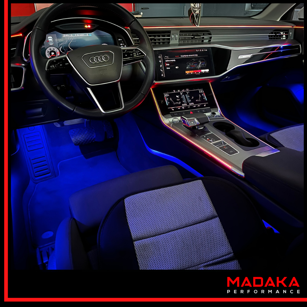 Nachgerüstete Ambientebeleuchtung für Audi A6 S6 C8 - Bild 4