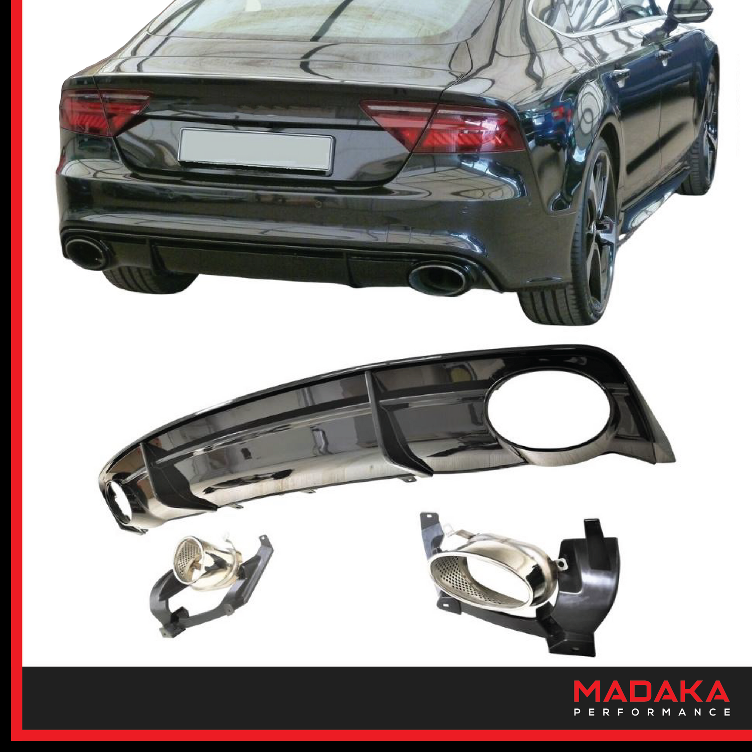 Diffusor in RS7 Look für Audi A7/S-Line - Bild 1