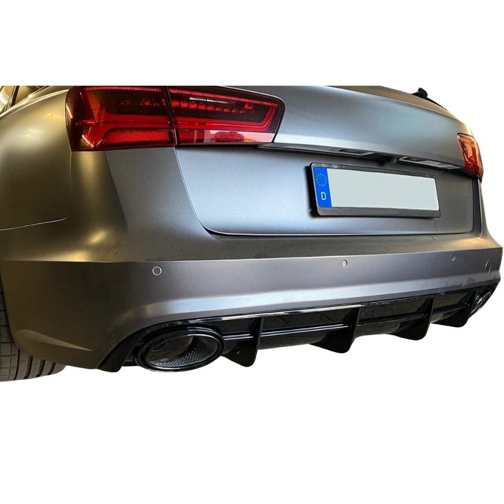 Diffusor in RS6 Look montiert am Audi A6/S-Line - Bild 6
