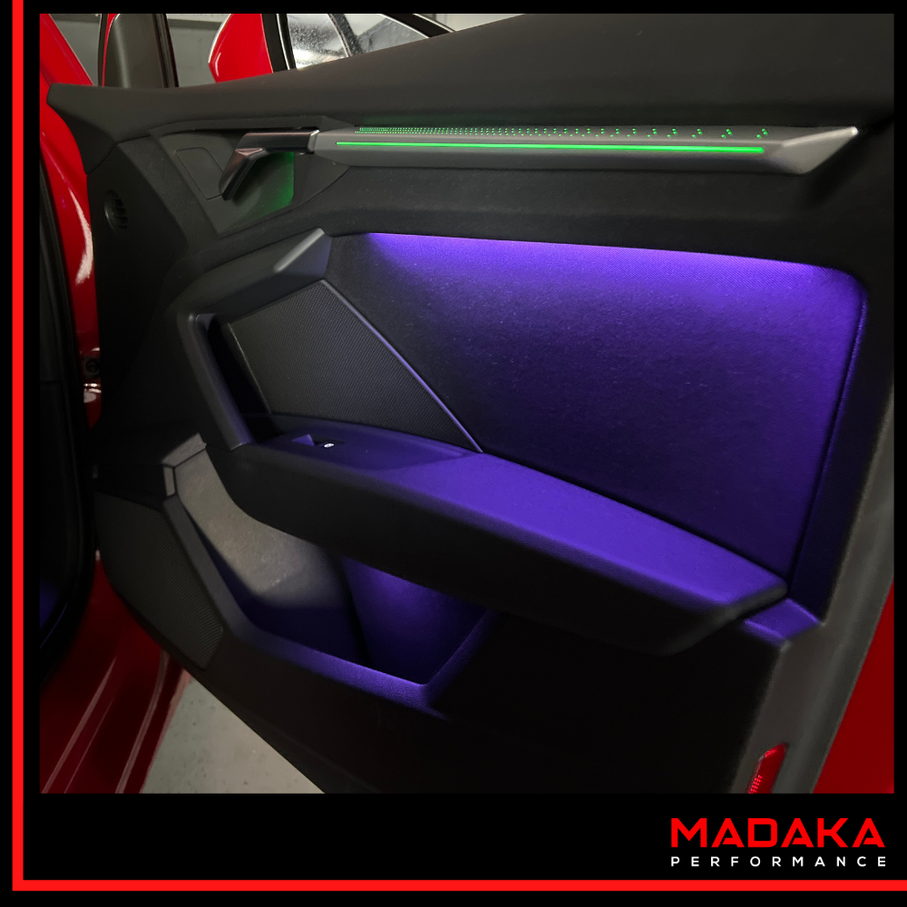 Nachrüstung Ambientebeleuchtung für Audi A3 S3 RS3 8Y mit 30 Farben inkl. Einbau