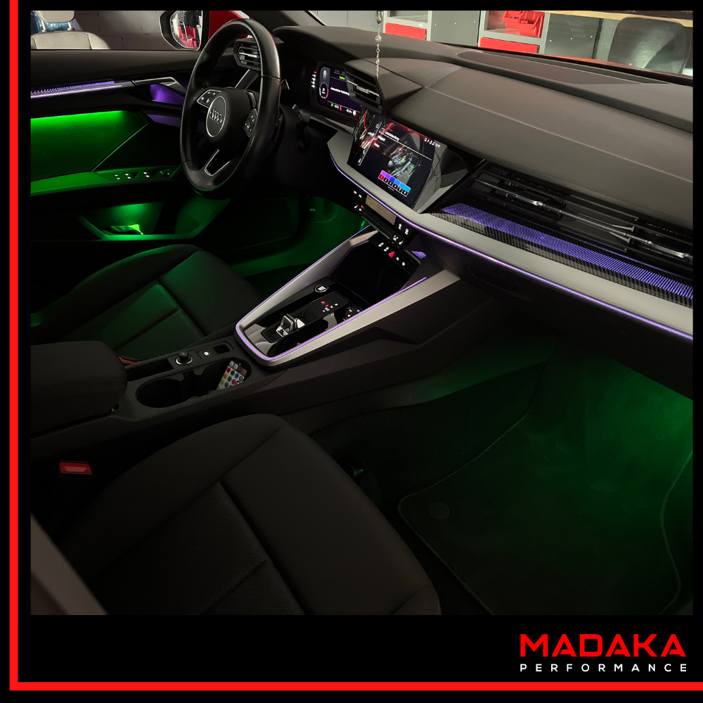 Nachrüstung Ambientebeleuchtung für Audi A3 S3 RS3 8Y mit 30 Farben inkl. Einbau