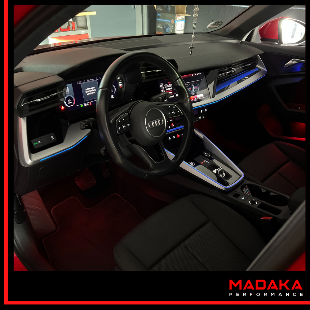 Nachrüstung Ambientebeleuchtung für Audi A3 S3 RS3 8Y mit 30 Farben inkl. Einbau – Bild 2