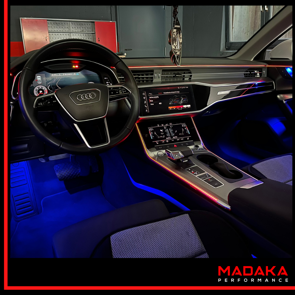 Nachgerüstete Ambientebeleuchtung für Audi A6 S6 C8 - Bild 7