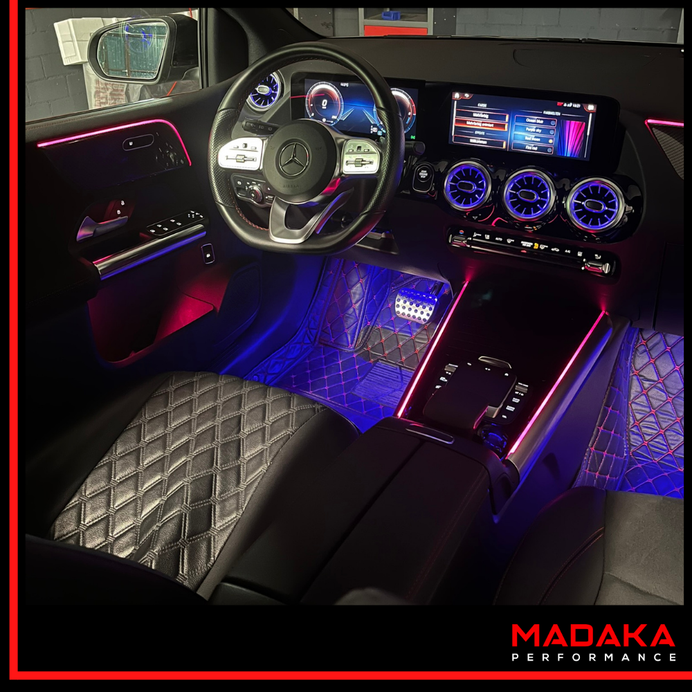 Nachgerüstete Ambientebeleuchtung für Mercedes B-Klasse W247 - Bild 3