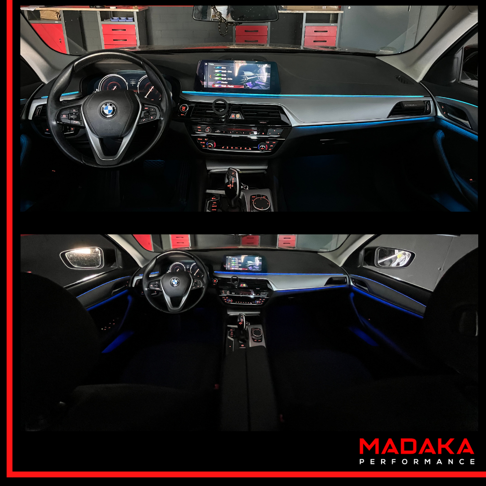 Nachrüstung Ambientebeleuchtung für BMW 5er G30 G31 mit 11 Farben inkl. Einbau – Bild 2