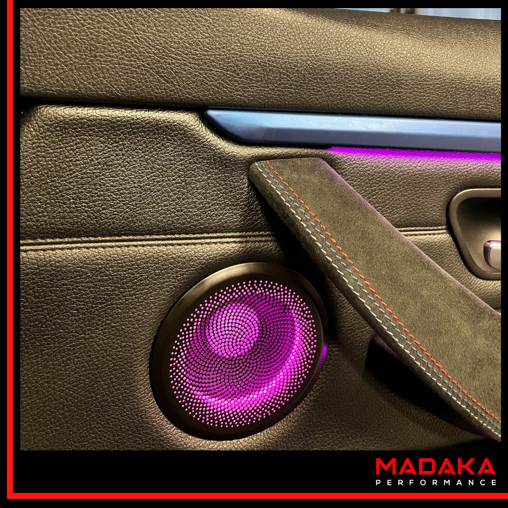 Nachgerüstete Lautsprecher Ambientebeleuchtung für BMW 3er F30 F31 F34 F80 - Bild 5