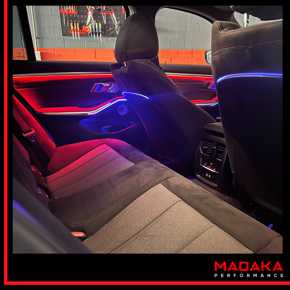 Nachrüstung Ambientebeleuchtung für BMW 3er G20 G21 mit 11 Farben inkl. Einbau