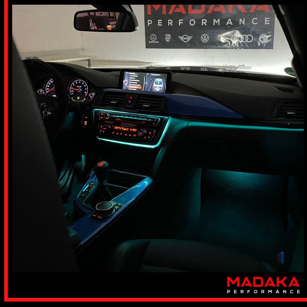 Nachgerüstete Ambientebeleuchtung für BMW 3er F30 F31 F34 F80 - Bild 2