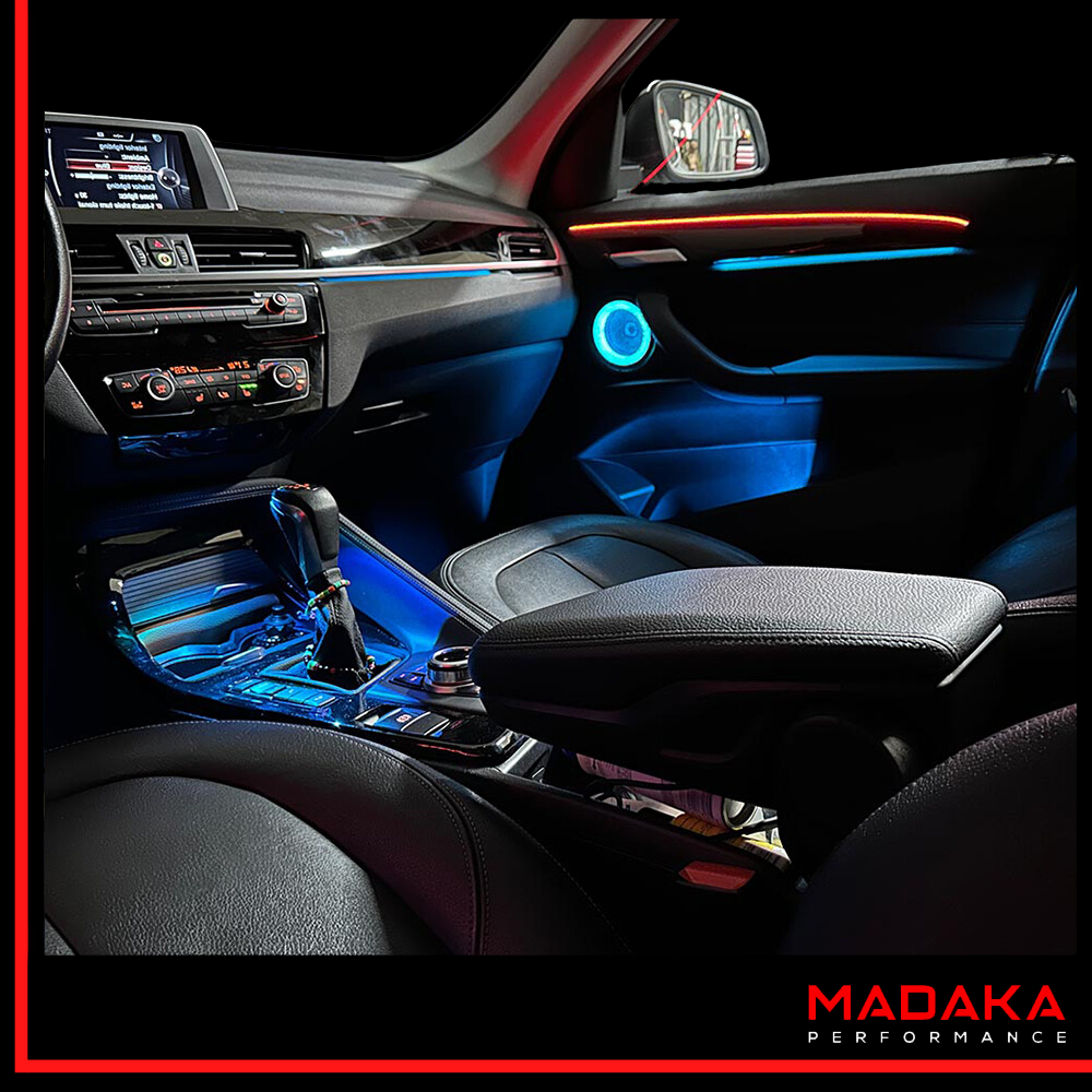 Nachrüstung Ambientebeleuchtung für BMW X1 mit 7 Farben inkl. Einbau – Bild 2