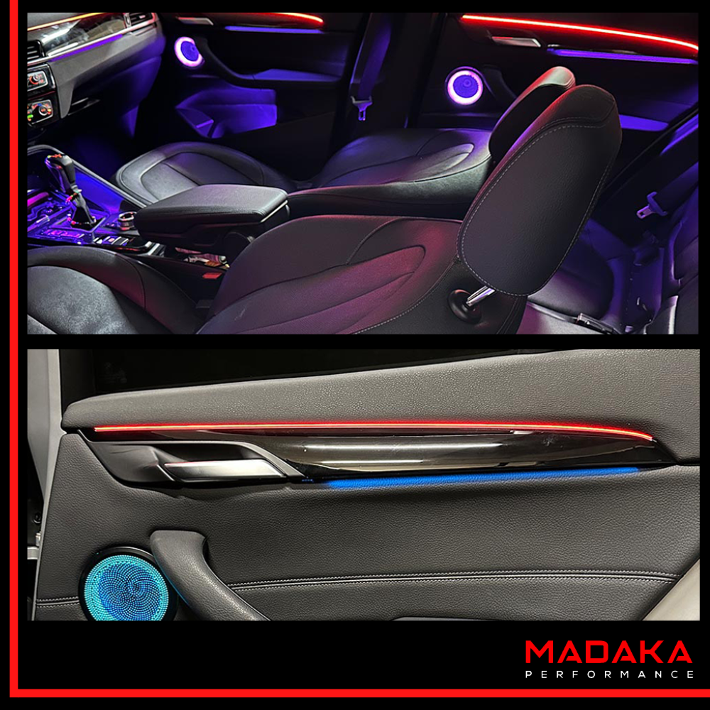 Nachgerüstete Ambientebeleuchtung für BMW X1 - Bild 3