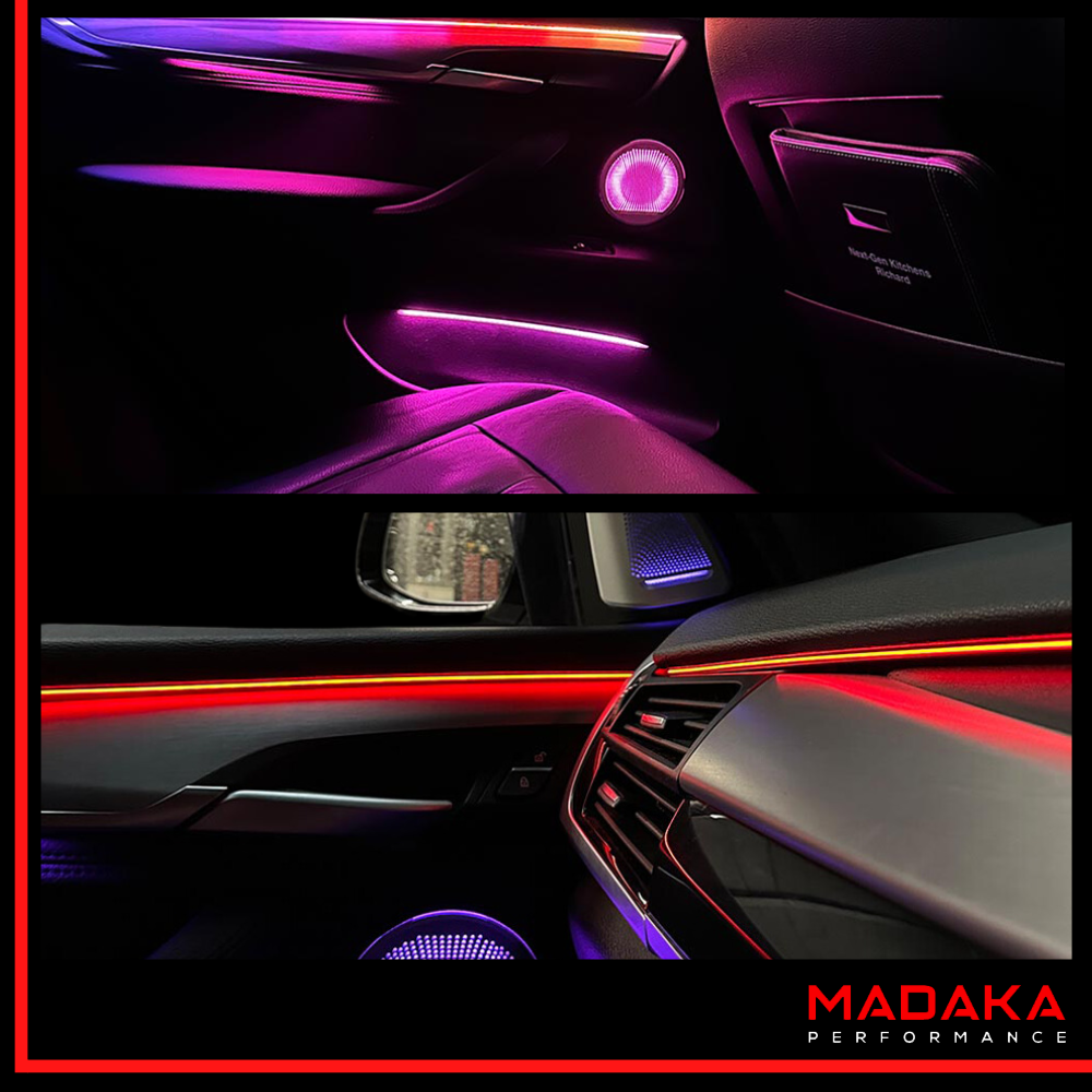 Nachgerüstete Ambientebeleuchtung für BMW X5/X6 - Bild 3