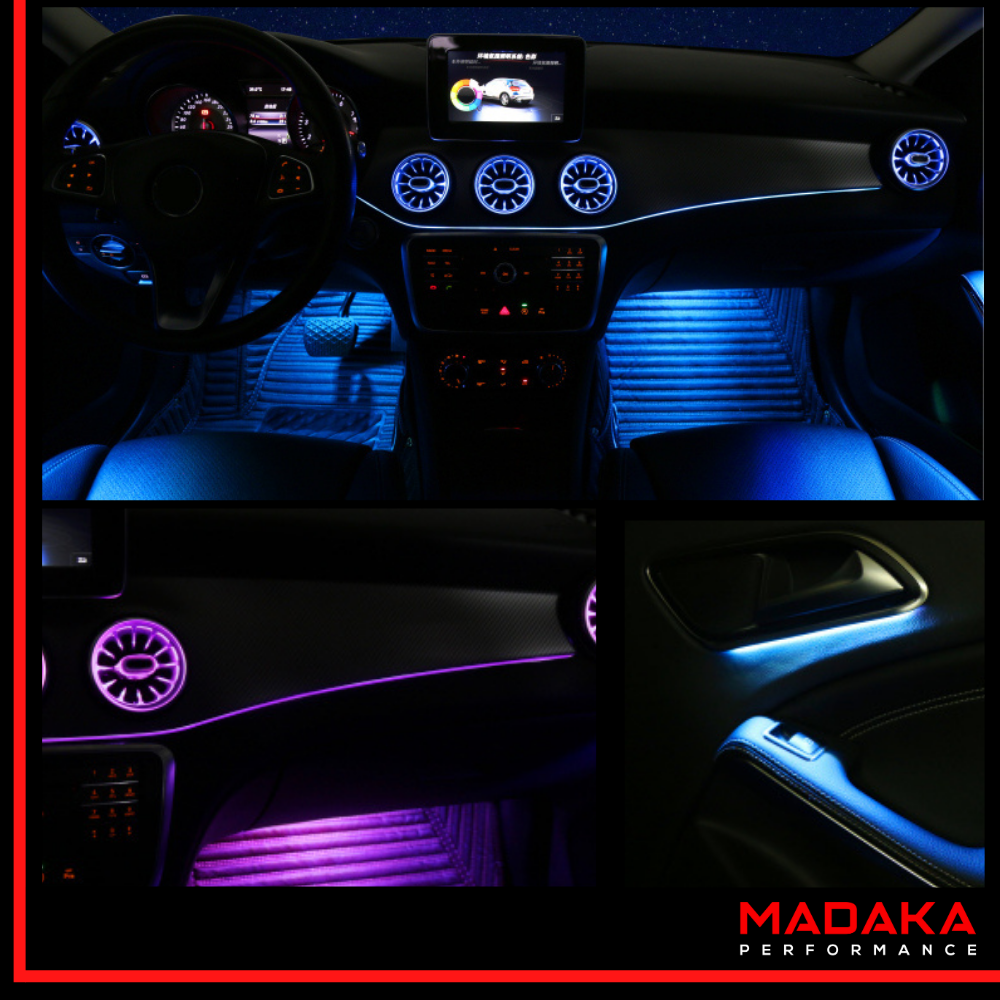 Nachgerüstete Ambientebeleuchtung für Mercedes CLA-Klasse W117 - Bild 2