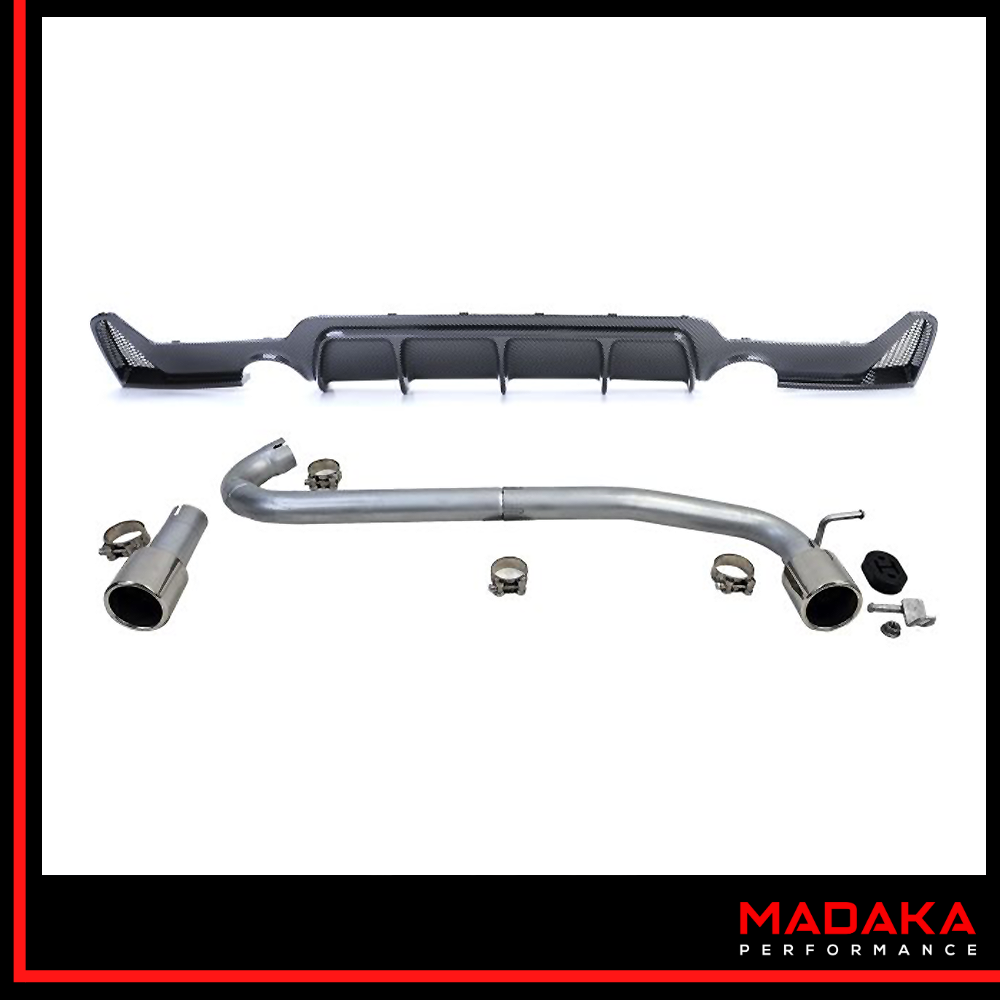 Diffusor carbon mit Endrohre chrom für BMW 4er F32 F33 F36 - Bild 12