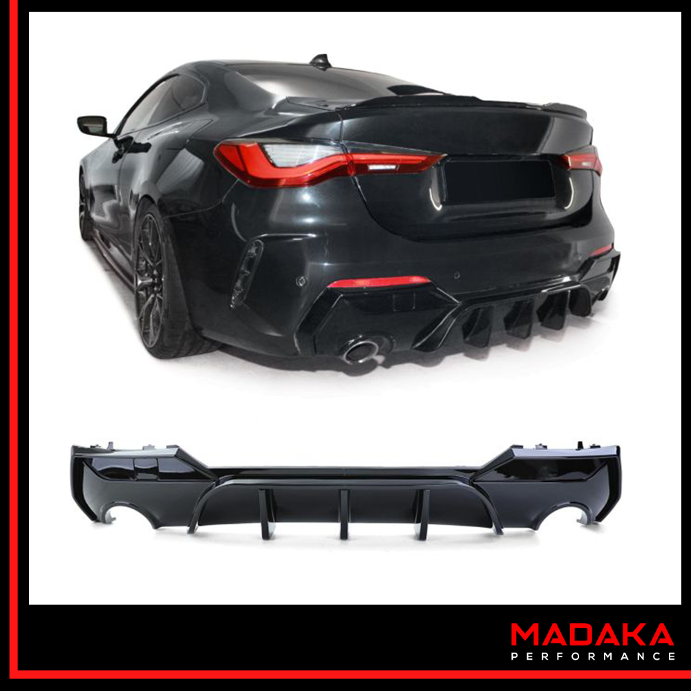 Diffusor schwarz montiert an BMW 4er G22 G23 - Bild 1