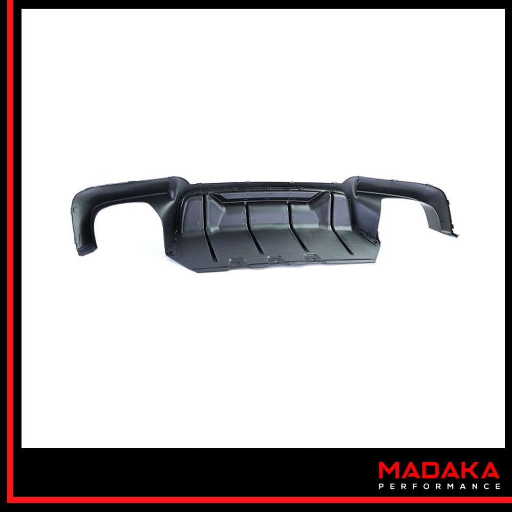 Diffusor schwarz Detailansicht von hinten für BMW 5er Typ F10 F11 - Bild 4