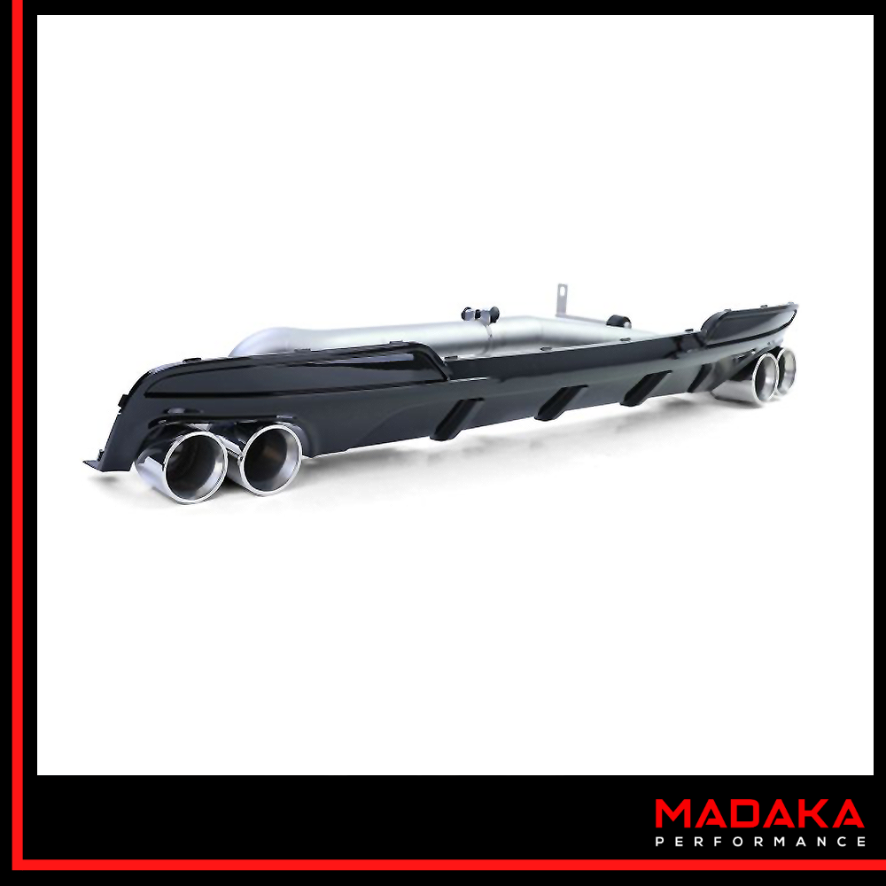 Diffusor schwarz mit Doppelendrohre chrom für BMW 5er Typ F10 F11 - Bild 4