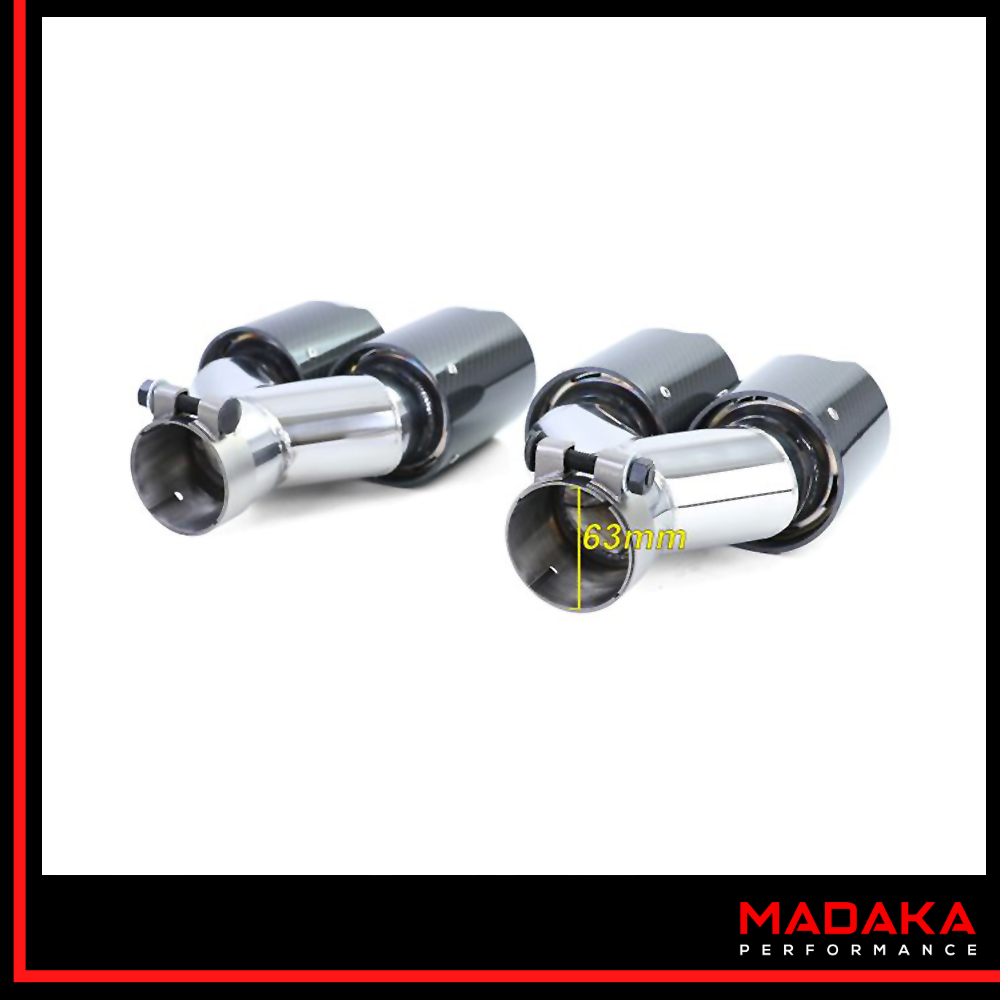 Doppelendrohre carbon Abmessung hinten für BMW 5er Typ F10 F11 - Bild 6