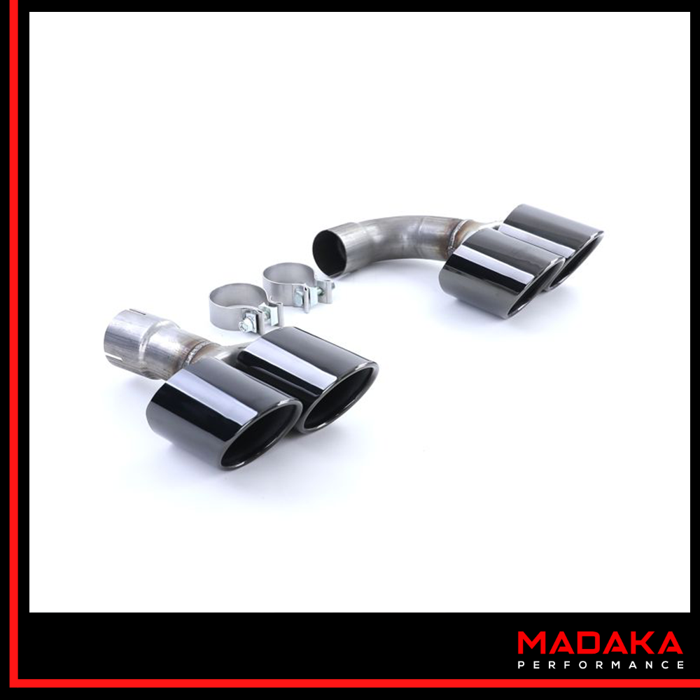 Doppelendrohre schwarz Detailansicht für BMW X3 G01 - Bild 2