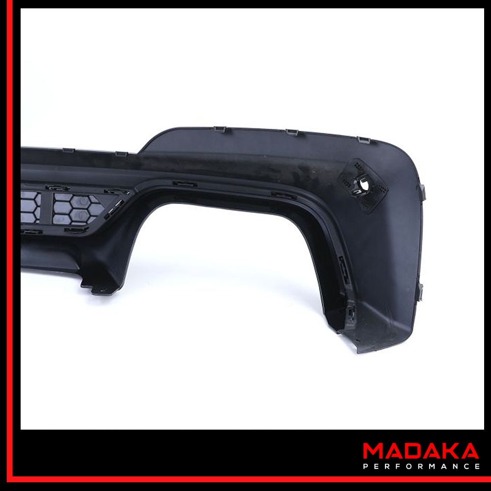 Diffusor schwarz Detailansicht mit Doppelendrohren für BMW X3 G01 - Bild 5