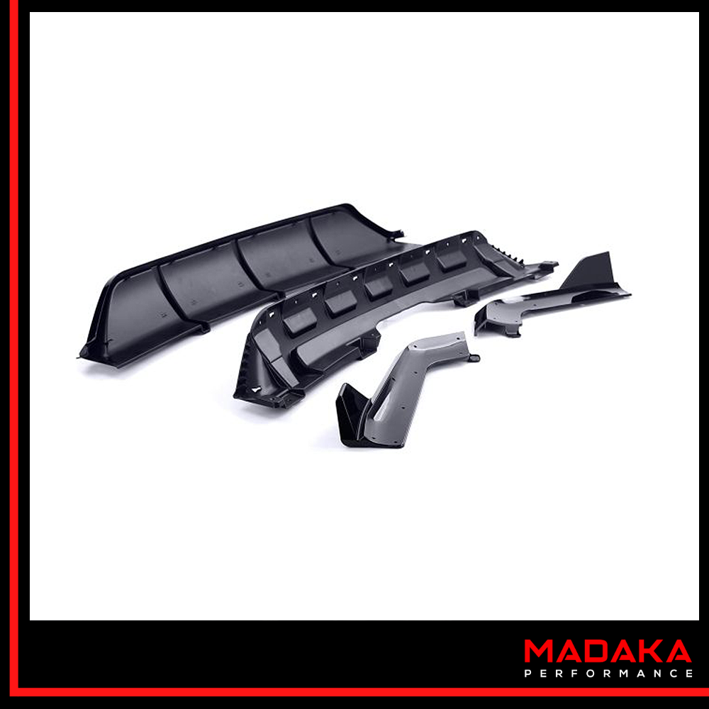 Diffusor schwarz Detailansicht Einzelteile für BMW X5 F15 - Bild 3