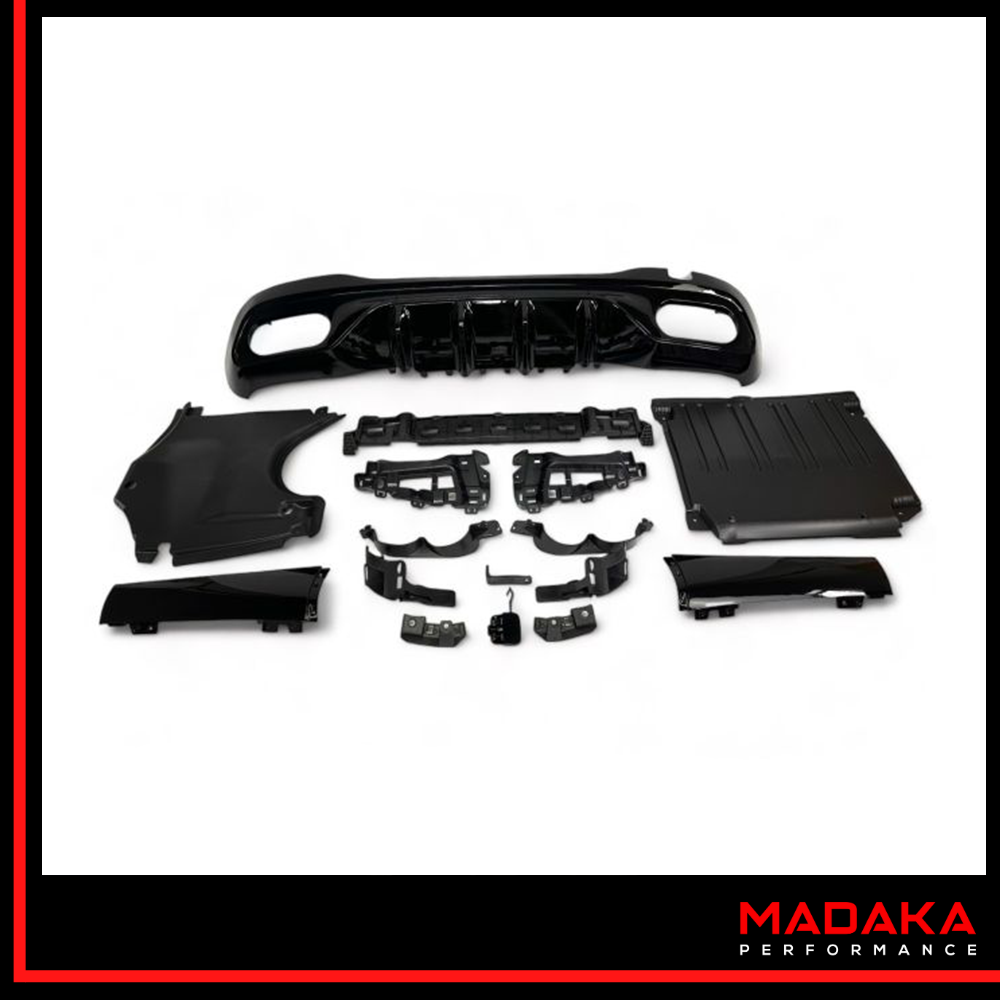 Diffusor Bauteile in C43 AMG Optik für Mercedes C-Klasse W206 S206 - Bild 5