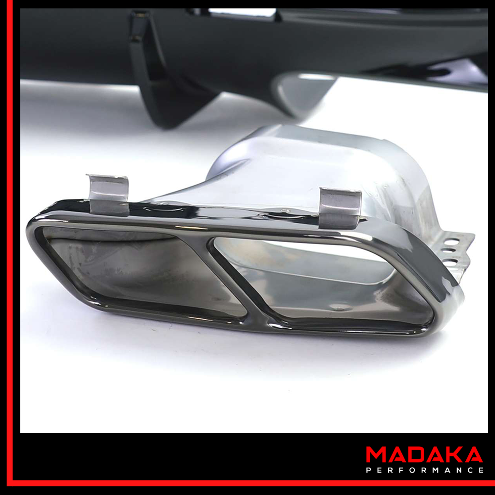 Doppelendrohre für Mercedes CLA C117 Schwarz - Bild 3