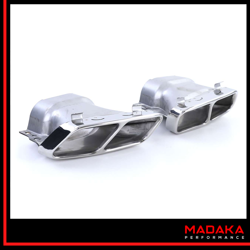 Doppelendrohre für Mercedes CLA C117 Chrom - Bild 6