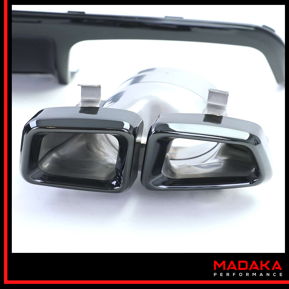 Doppelendrohre für Mercedes CLS C218 Schwarz - Bild 2