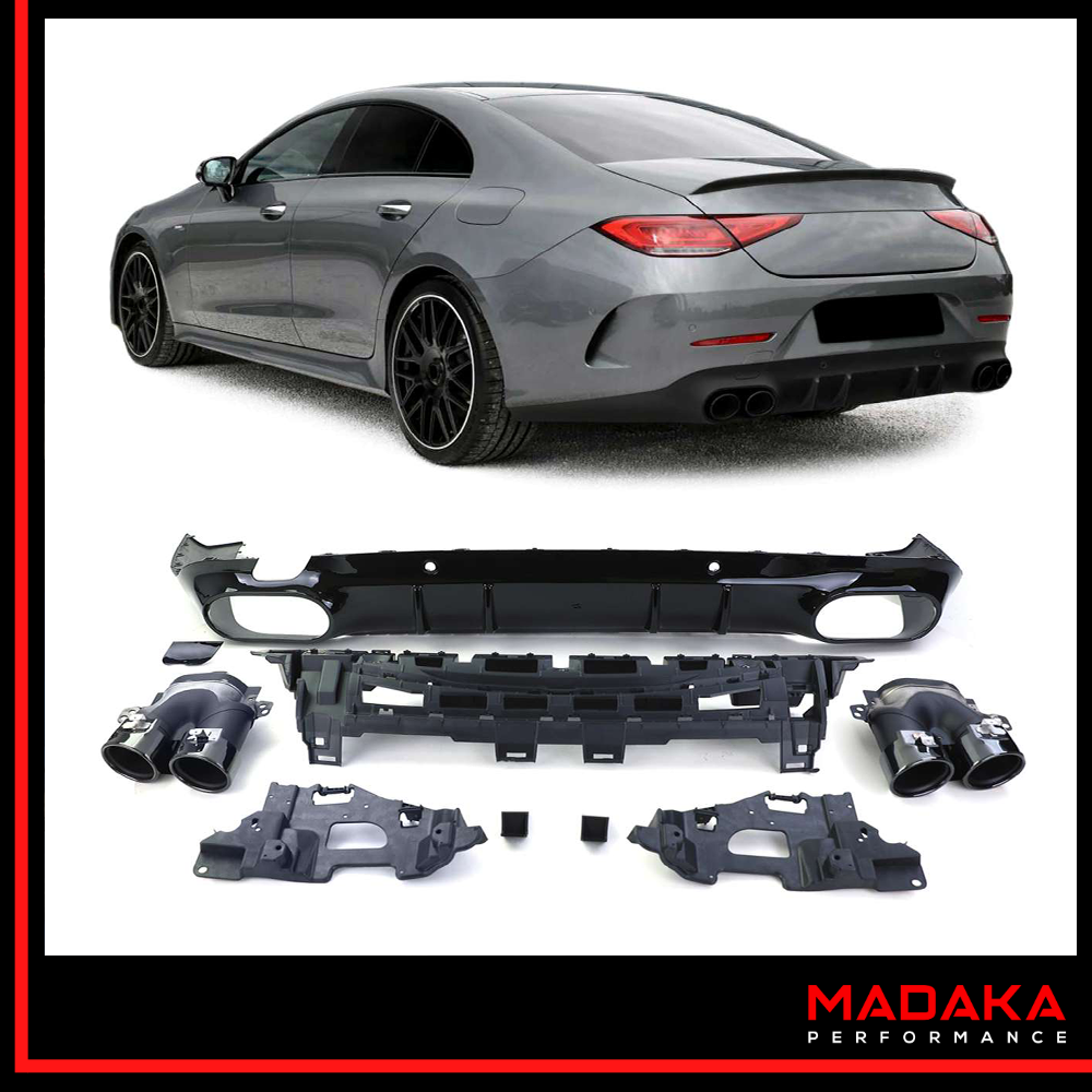 Diffusor mit Doppelendrohre für Mercedes CLS C257 - Bild 1