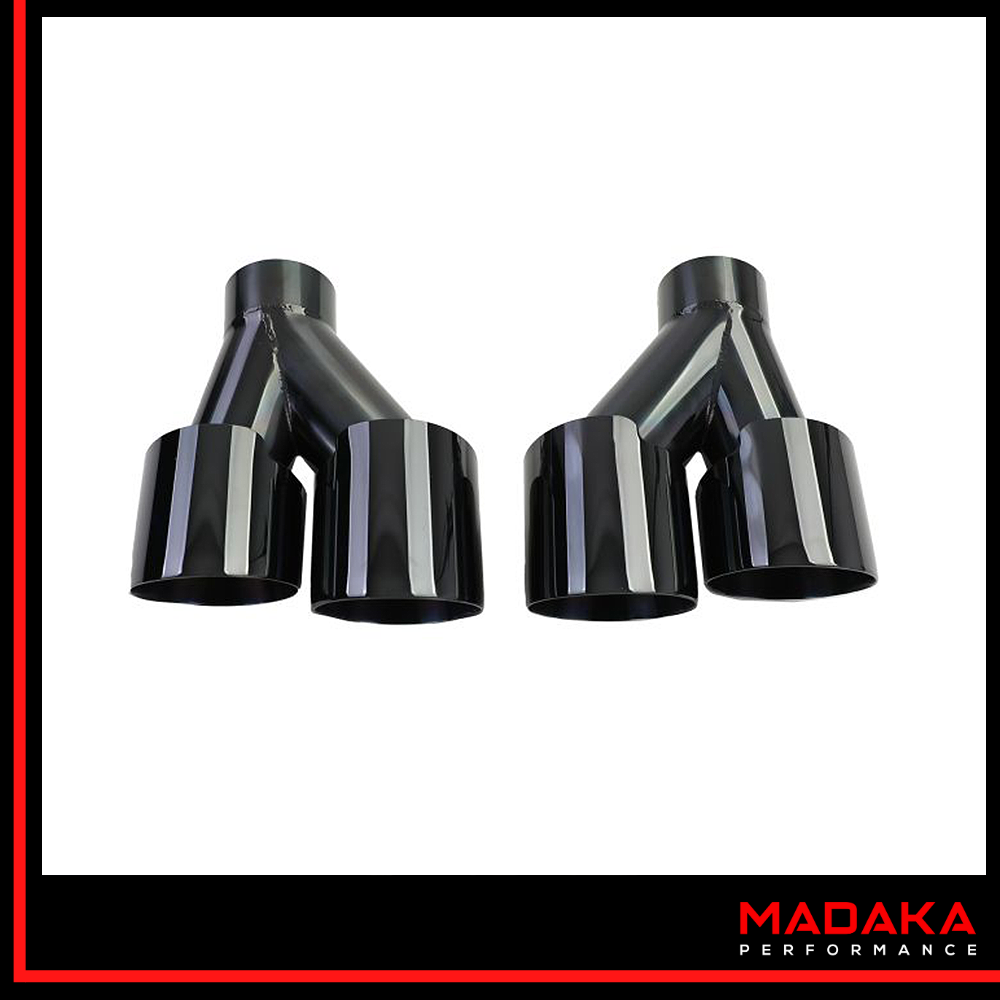 Doppelendrohre schwarz Ansicht von oben für BMW 3er G20 G21 - Bild 9