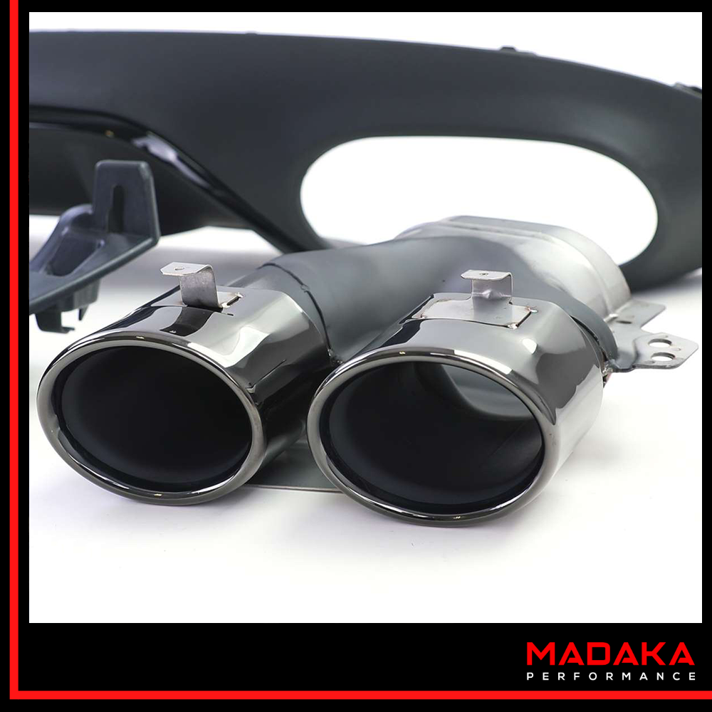 Doppelendrohre für Mercedes E-Klasse C238 A238 Schwarz - Bild 2