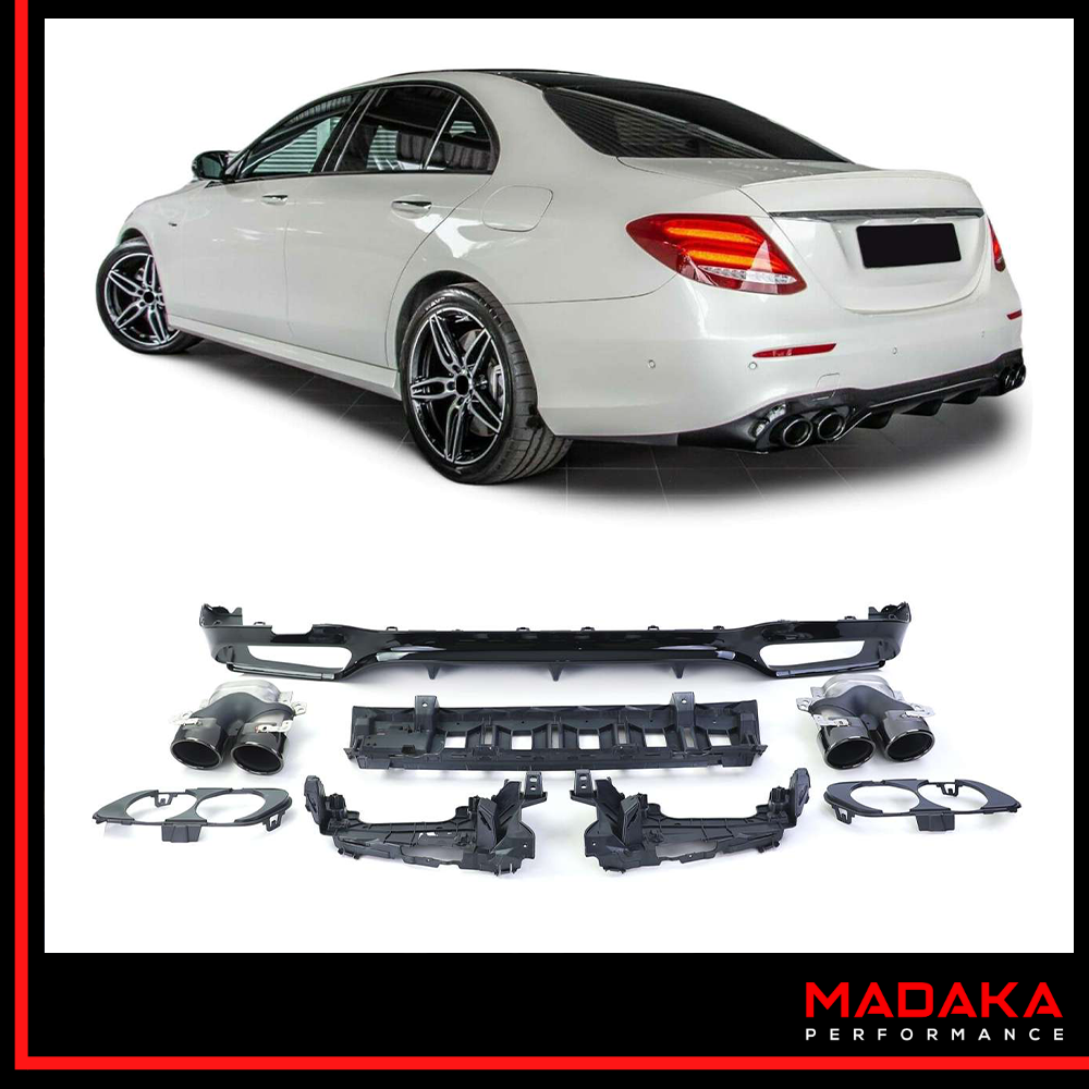 Diffusor mit Doppelendrohre in E53 AMG Optik für Mercedes E-Klasse W213 - Bild 1