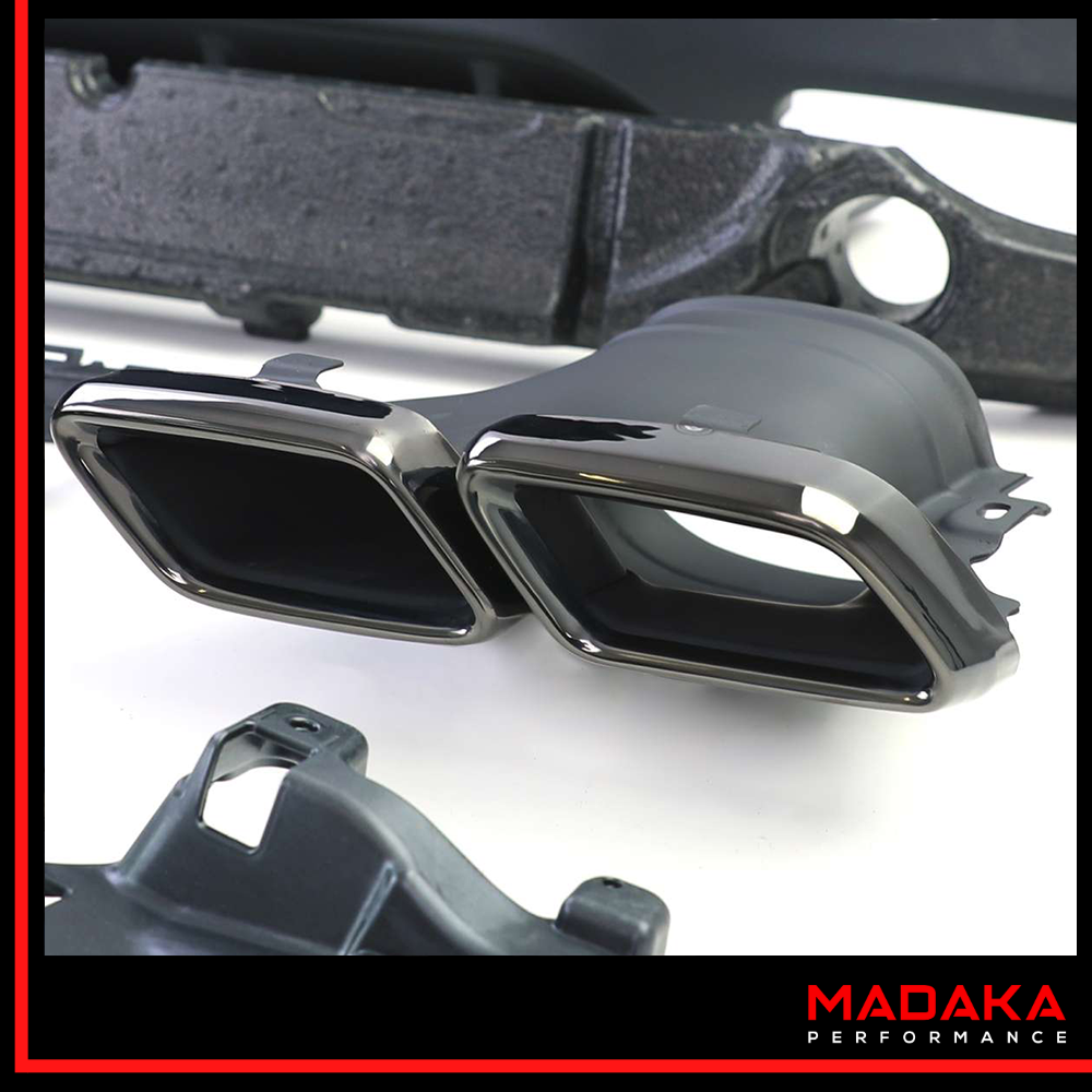 Doppelendrohre für Mercedes GLC C253 Coupe Schwarz - Bild 2