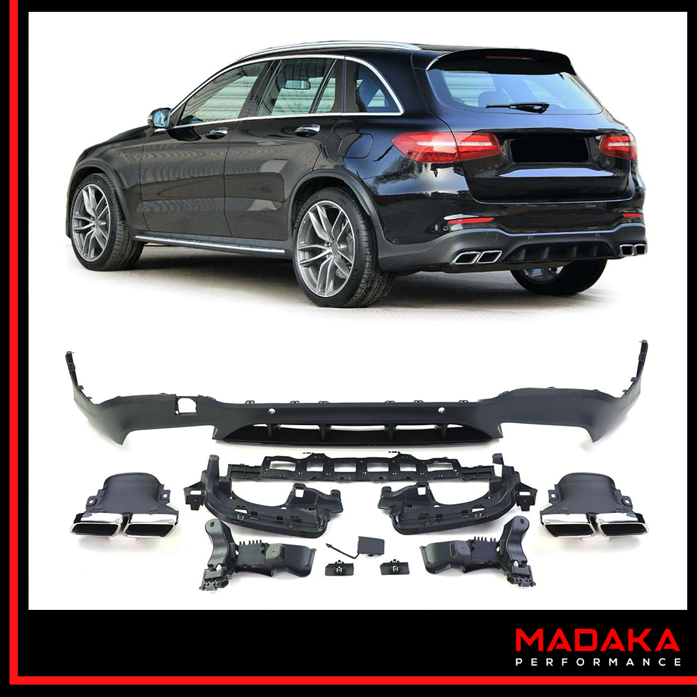 Diffusor mit Doppelendrohre für Mercedes GLC X253 SUV - Bild 1