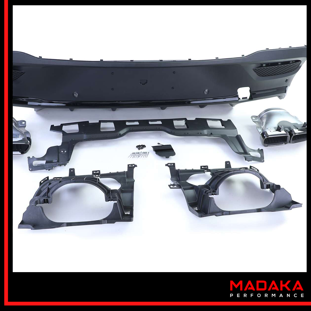 Einzelteile Diffusor mit Doppelendrohre für Mercedes GLE C167 Coupe - Bild 5