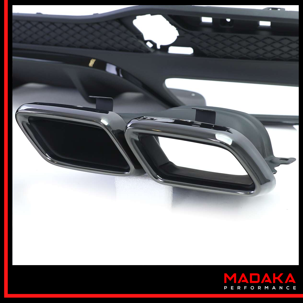 Detailansicht Doppelendrohre schwarz für Mercedes GLE W166 - Bild 2