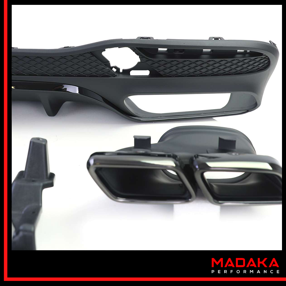 Detailansicht Diffusor mit Doppelendrohre für Mercedes GLE W166 - Bild 5